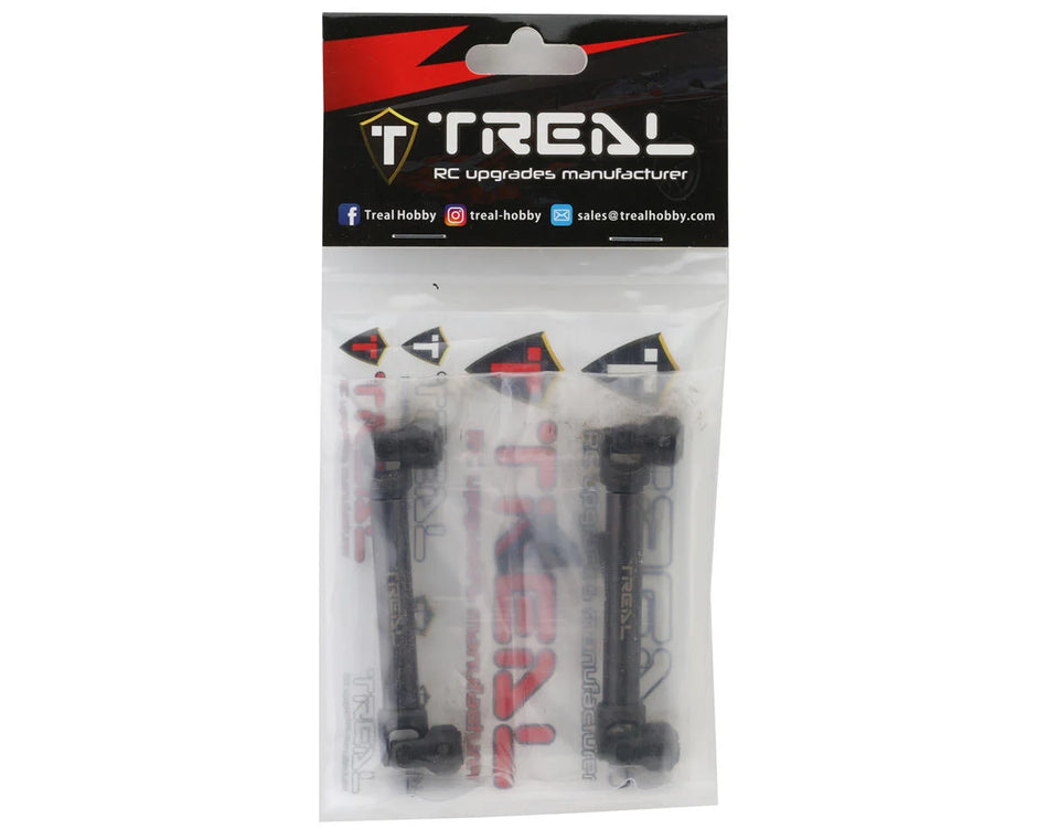 Treal Hobby Axial SCX10 III/Capra Hardened Steel Driveshafts (2) (91-125mm)