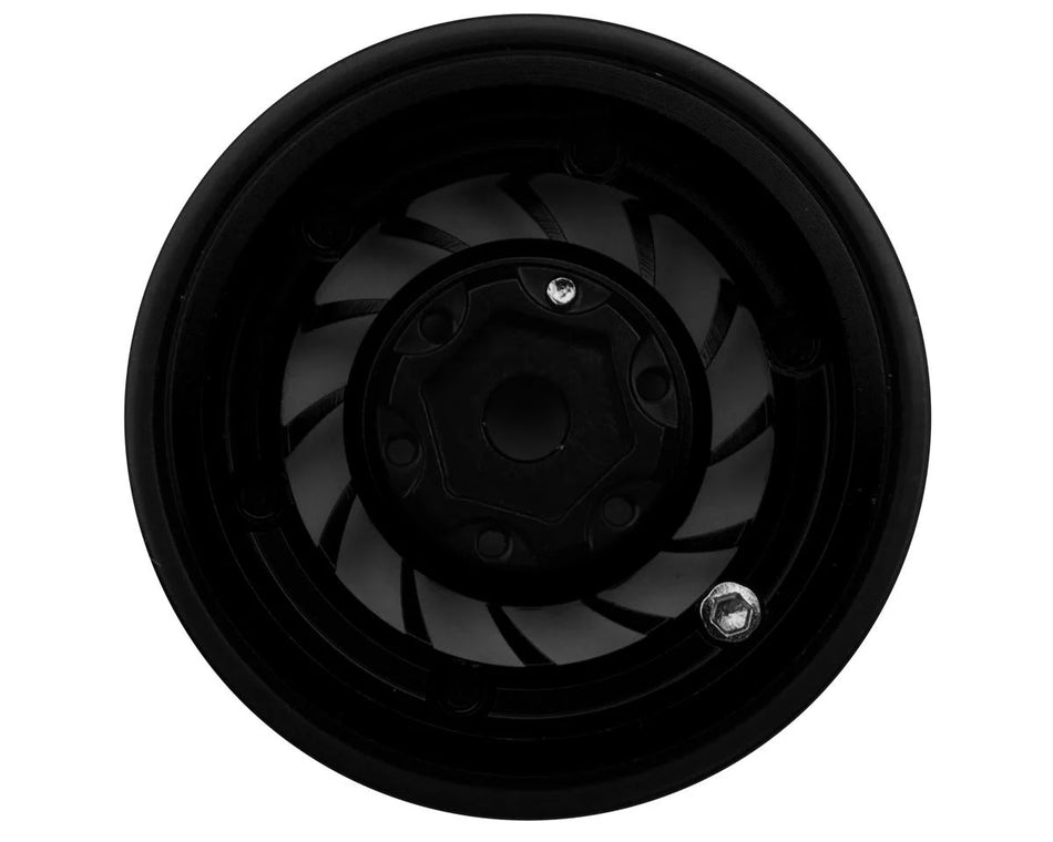 Treal Hobby Type L 1.0" Aluminum Cyclone Beadlock Wheels (Silver) (4) (27.5g ea)