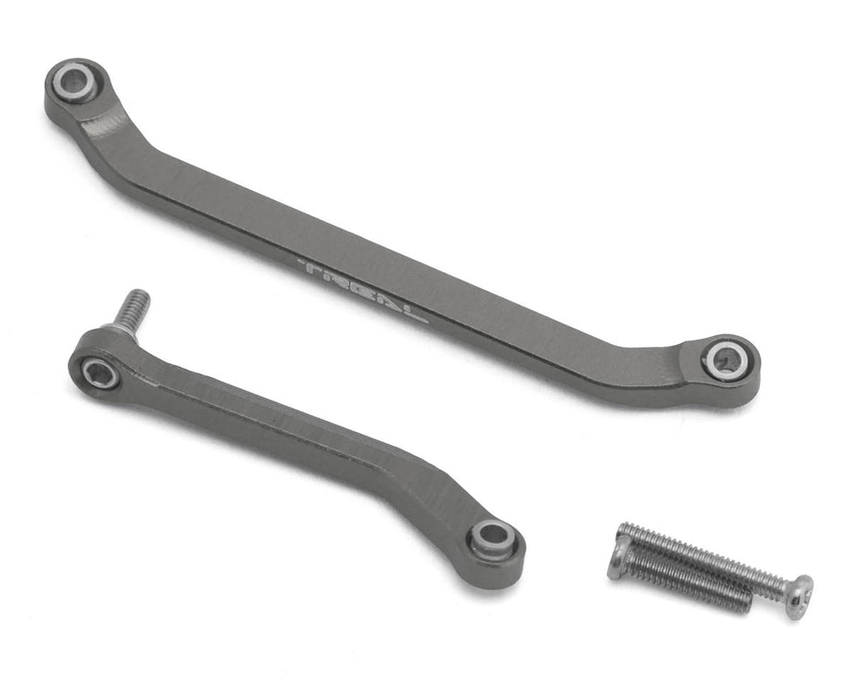 Treal Hobby Axial SCX30 7075 Aluminum Steering Links Set (Grey)