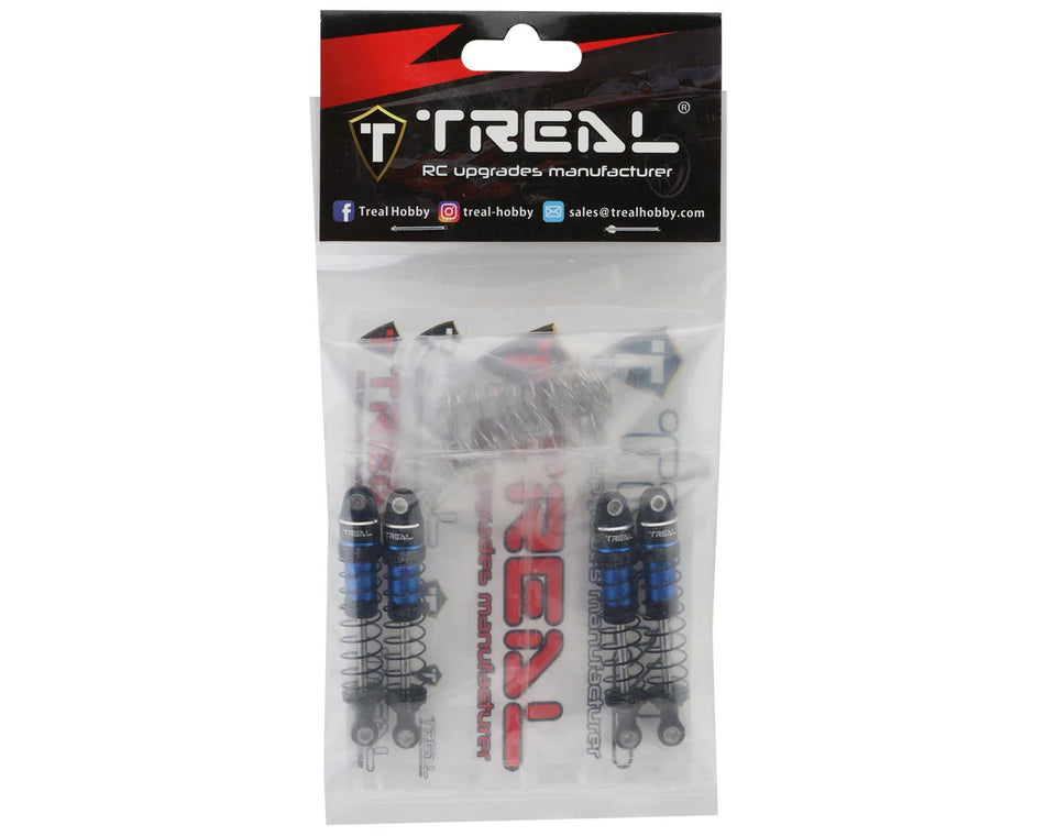 Treal Hobby 59mm Long Travel Shock Set for Traxxas TRX-4M® & TRX-4MT™ (Blue) (4) (Front/Rear)
