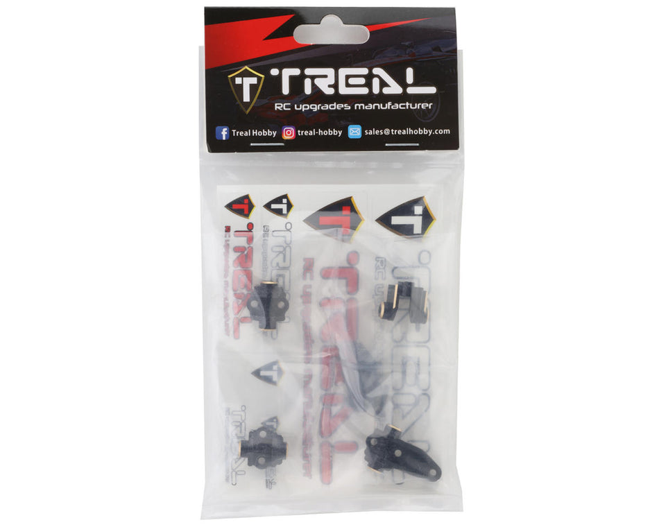 Treal Hobby Traxxas TRX-4 Brass Lower Shock Mounts (Black) (4) (45g)