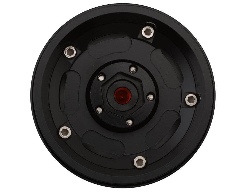 Treal Hobby 1.9" Aluminum Classic Vintage Wagon Crawler Beadlock Wheels (132.5g) (Black) (4)