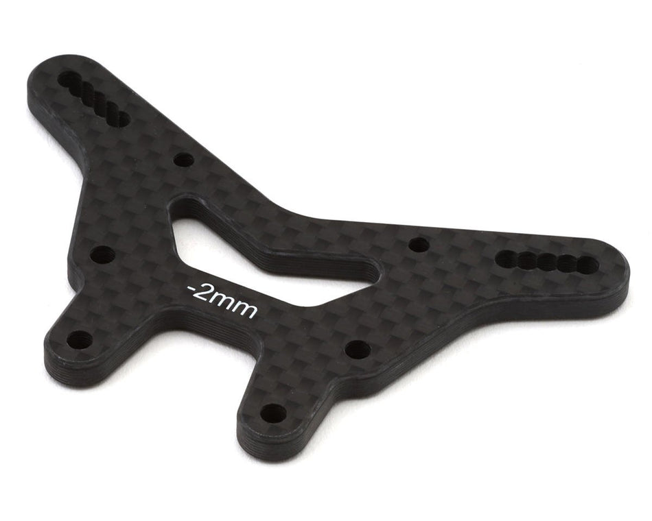 Team Losi Racing 22X Carbon Fiber Front Shock Tower (-2mm)