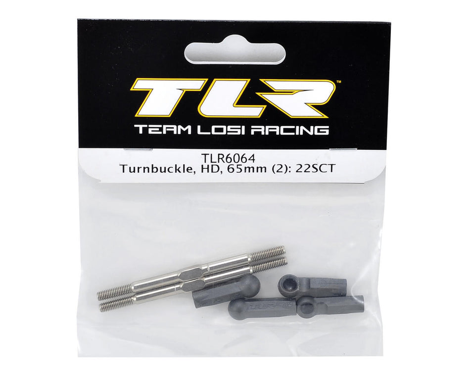 TLR Turnbuckle, HD 65mm (2) 22 SCT