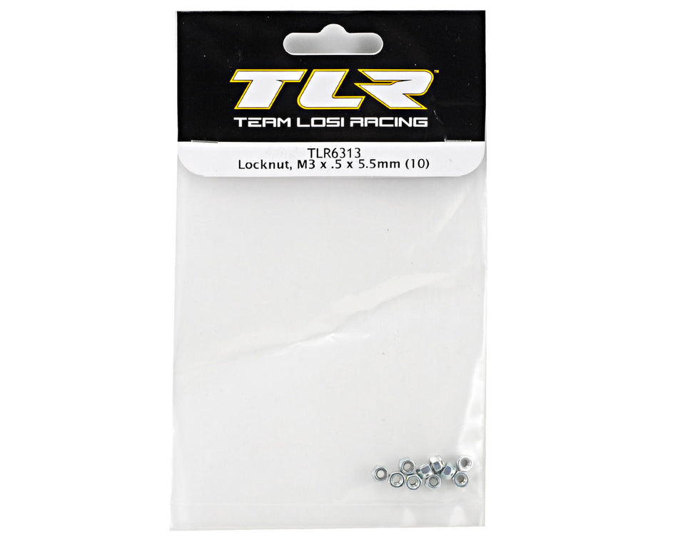 TLR Locknut, M3 x .5 x 5.5mm (10)
