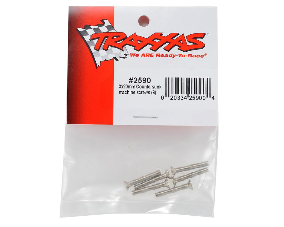 Traxxas 3x20mm Flat Head Phillips Screw (6)