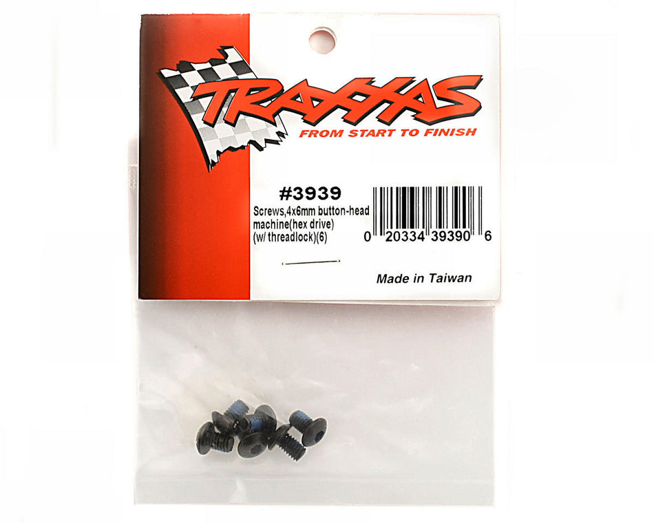 Traxxas 4x6mm Button Head Machine Screws (6)