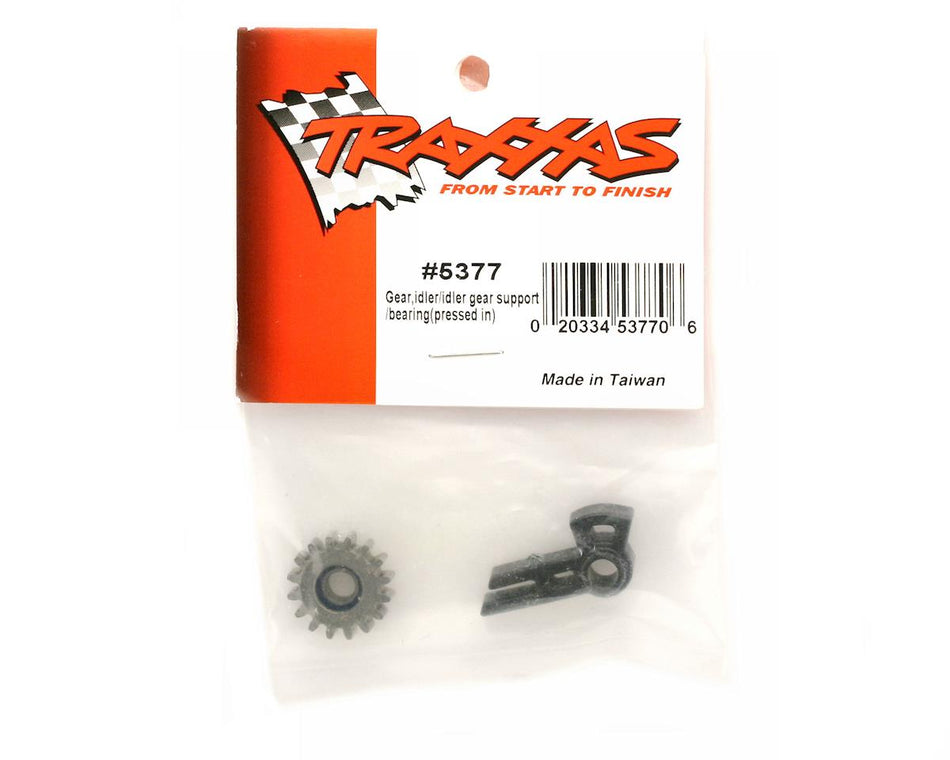 Traxxas Revo Gear, idler/ idler gear support/ bearing (pressed in)