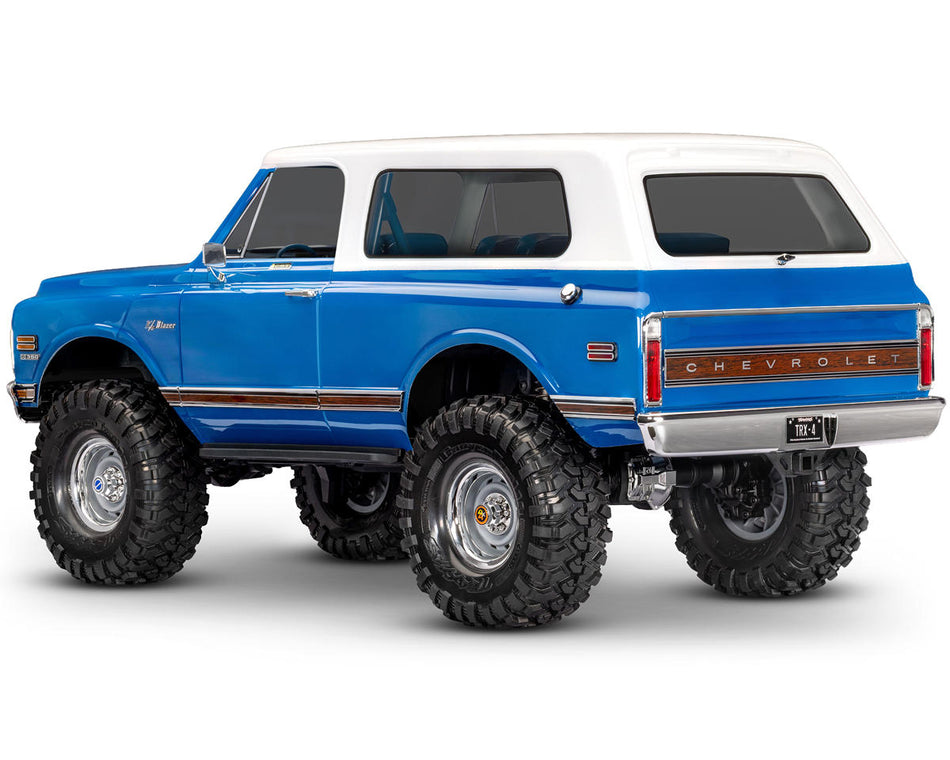 Traxxas TRX-4® 1/10 Electric 4WD RTR Scale Trail Rock Crawler (Blue) w/1972 Chevy Blazer Clipless Body & TQi 2.4GHz Radio