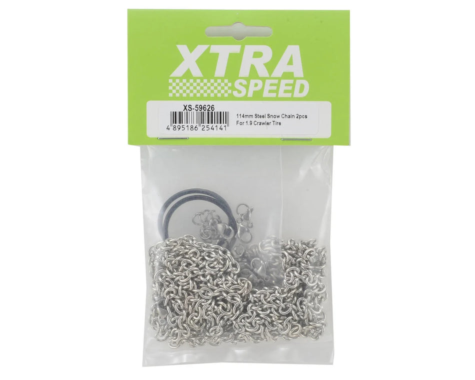 Xtra Speed 1.9 Crawler Steel Snow Chains (2) (114mm)