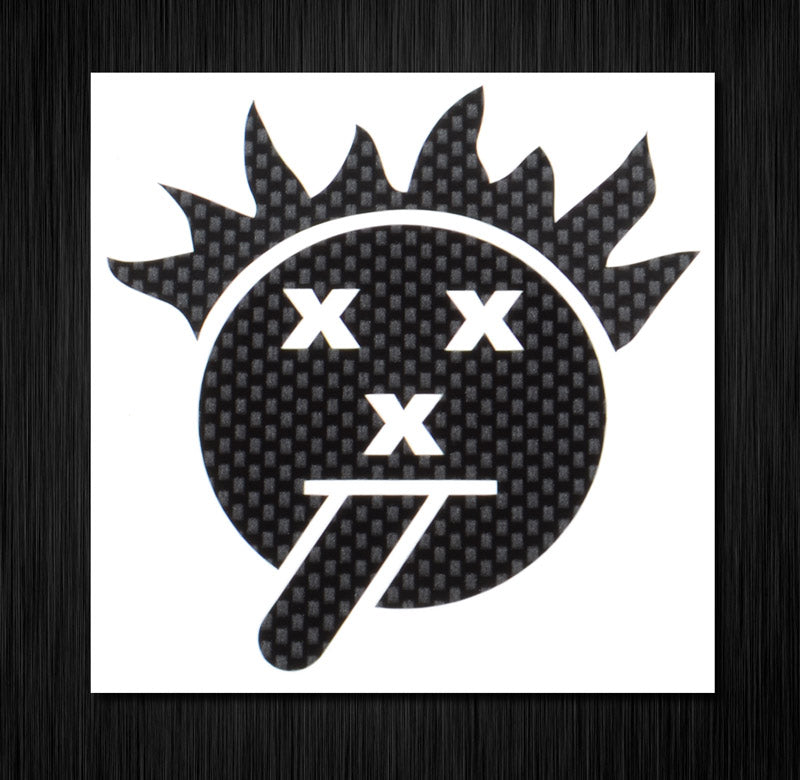 XXX Main Psycho XXX Smile - "Carbon" Vinyl Decal
