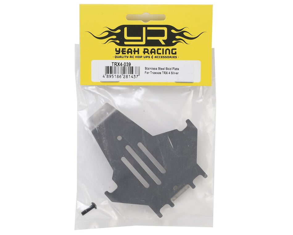 Yeah Racing Traxxas TRX-4 Stainless Steel Skid Plate (Silver)