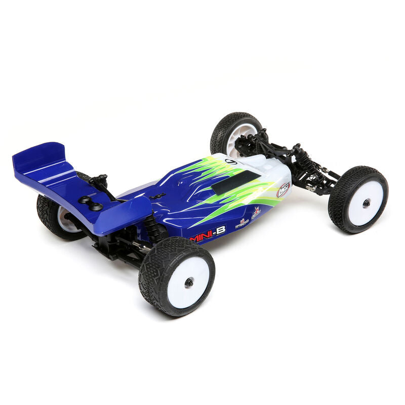 1/16 Mini-B 2WD Buggy Brushed RTR, Blue/White