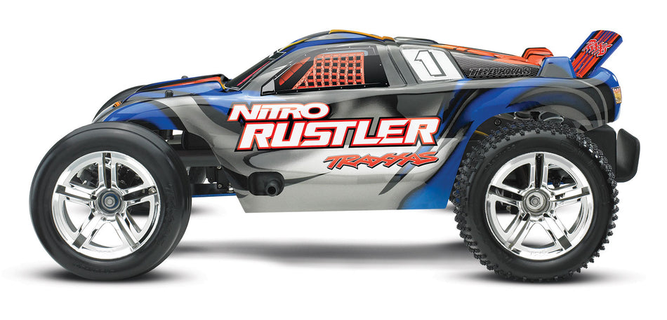 Nitro Rustler w/ TSM Blue/ Silver
