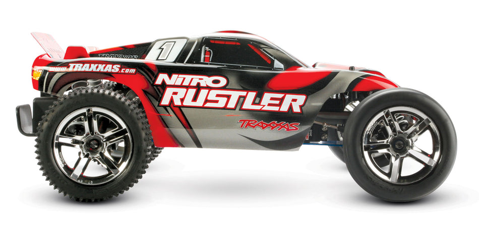Nitro Rustler w/ TSM Red/ Silver