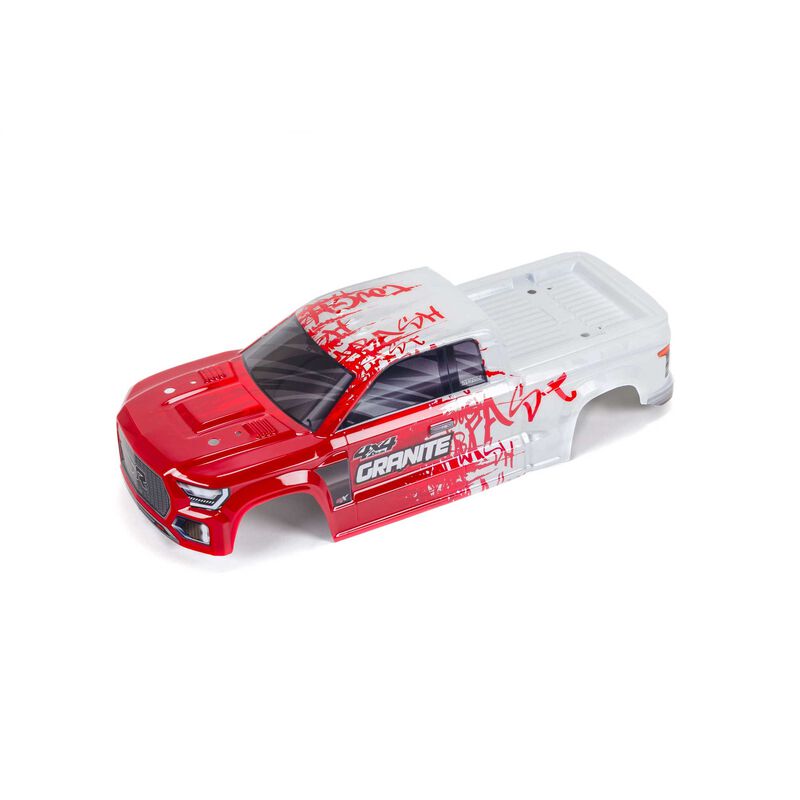 Red/ White Granite Body, 1/10 Monster Truck
