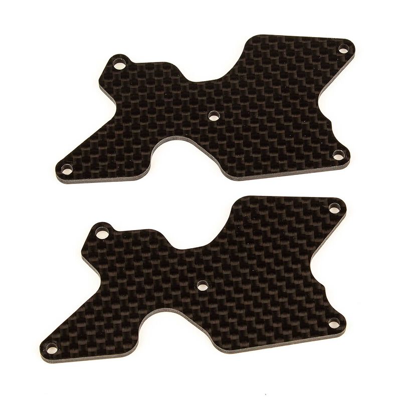 Associated RC8B4 FT Rear Suspension Arm Inserts, Carbon Fiber