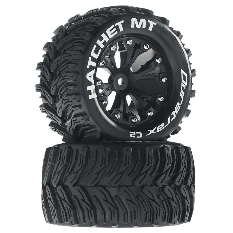 Duratrax Hatchet MT 2.8" 2WD Mounted Rear Tires, Black (2)