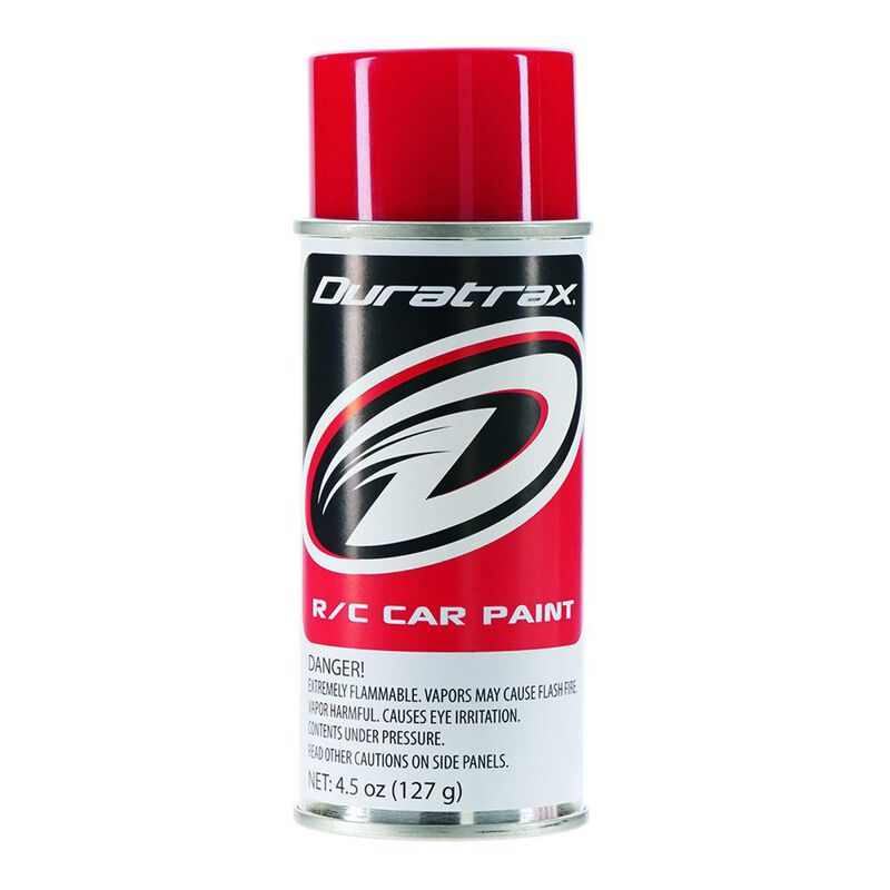 Discontinued Duratrax Polycarb Spray, Racing Red, 4.5 oz 4254
