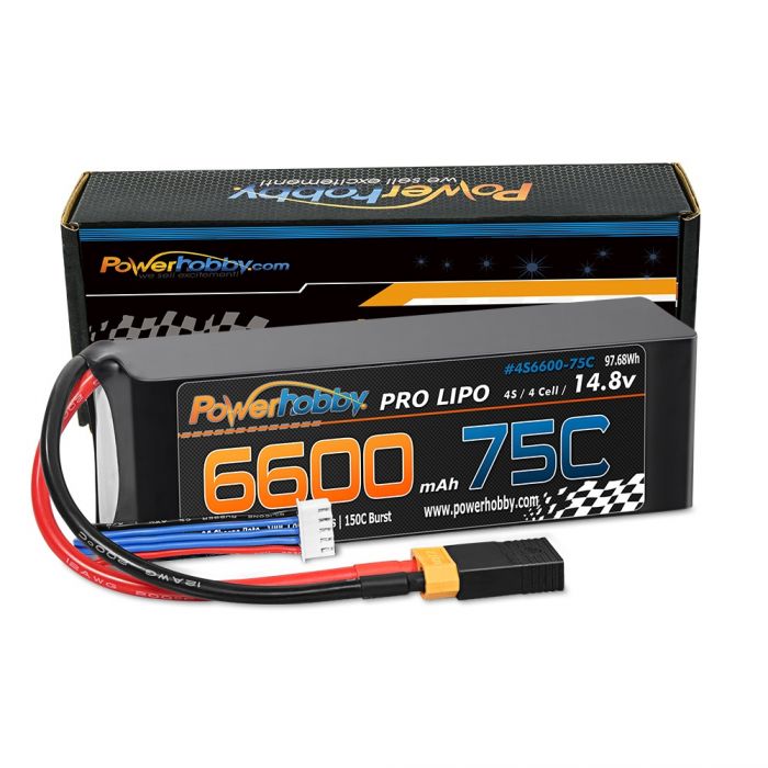 PowerHobby 4s 6600mAh 75C XT60 Battery