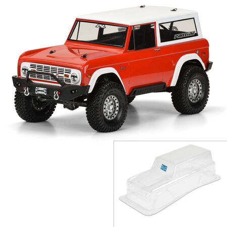 Proline 1/10 1973 Ford Bronco Clear Body 12" (305mm) Wheelbase Crawlers