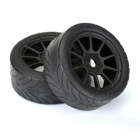 Proline 1/8 Avenger HP BELTED S3 Fr/Rr Buggy Tires Mounted 17mm Black (2)