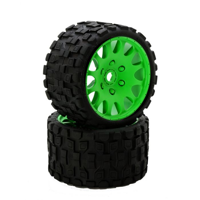 EX-ROCKFORM 1/8 Monster Truck Tires Green