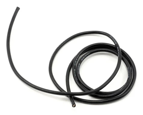 ProTek RC Silicone Hookup Wire (Black) (3ft) (8AWG)