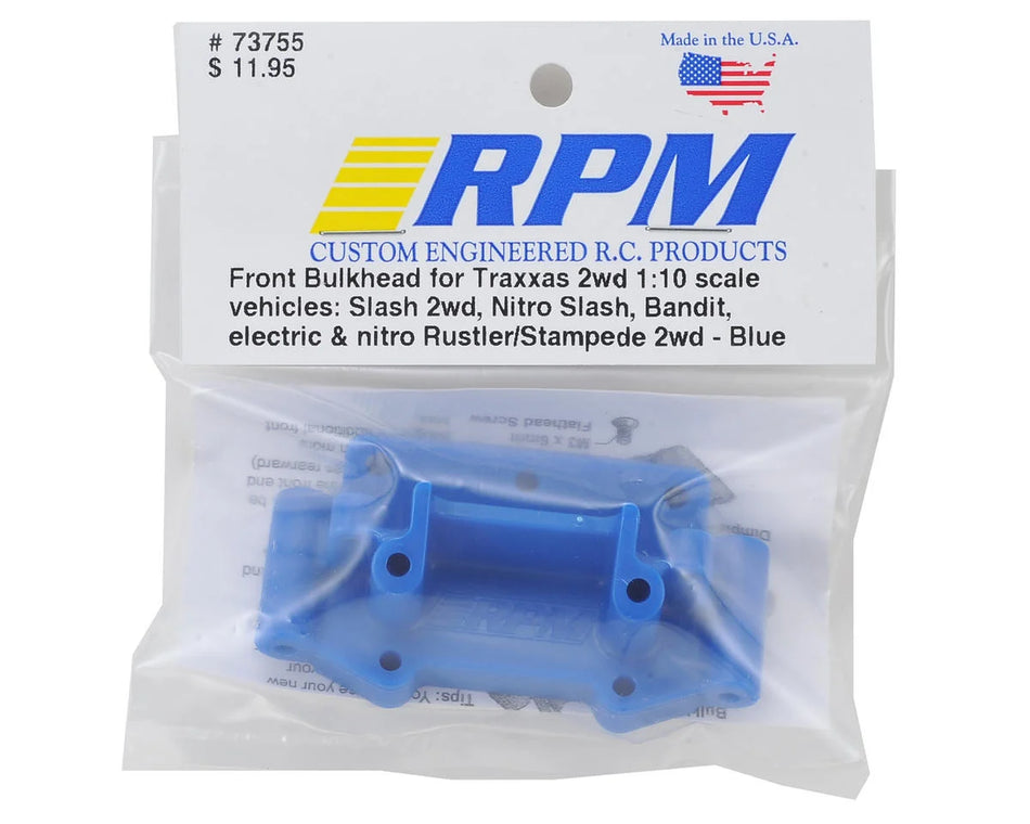 Traxxas 2WD Blue Front bulkhead