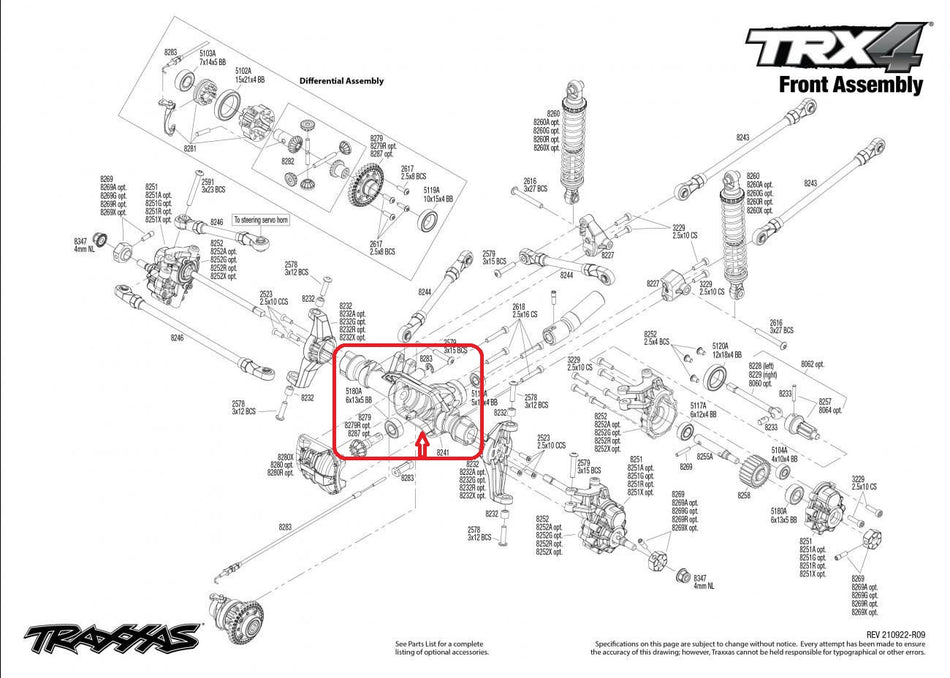 TRX-4 Front Axle Housing